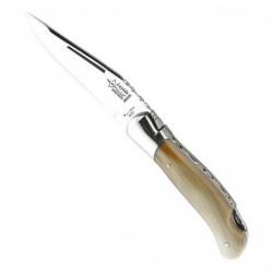 Couteau Laguiole chasse "Grande nature" 12 cm, Manche pointe de corne [Arbalète G. David]