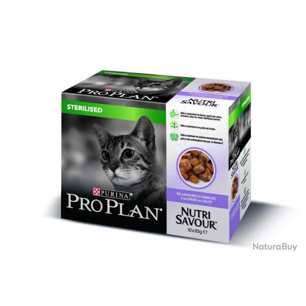 PROPLAN CAT NUTRISAVOUR WET STERILISED POULET 10X85GR