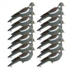 12 formes de pigeon avec piquet