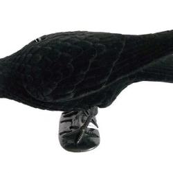 Forme de corbeau mangeur floquée