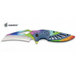 Couteau pliant fantaisie 3D Multicolore