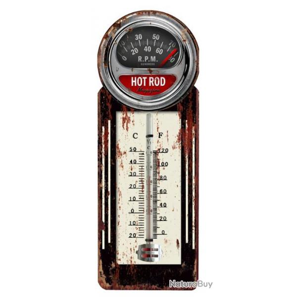 Thermomtre Vintage Hot Rod de 30 cm