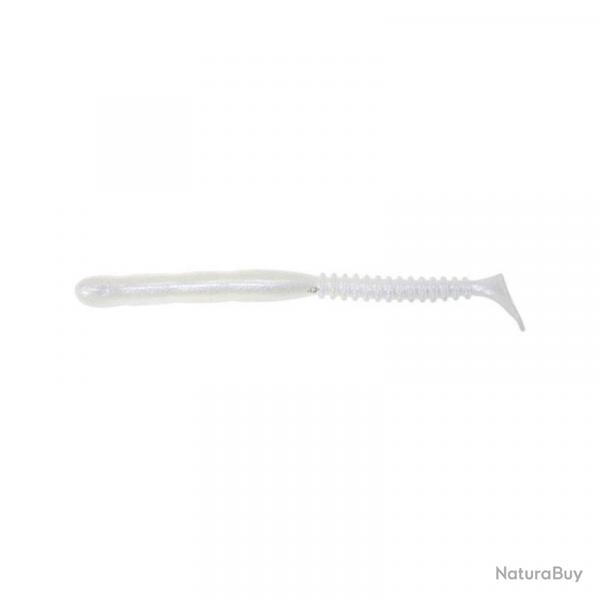 Leurre souple Reins Rockvibe Shad 3,5 pouces par 8 Pearl White
