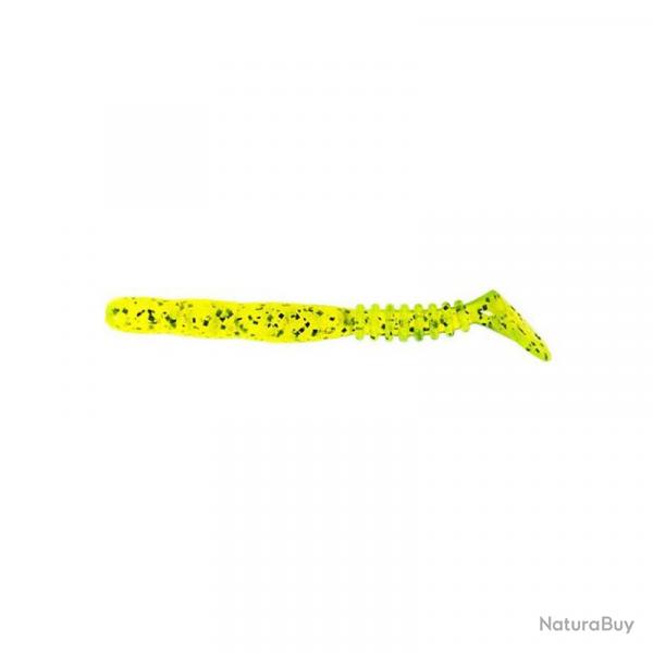 Leurre souple Reins Rockvibe Shad 3,5 pouces par 8 Chartreuse Pepper