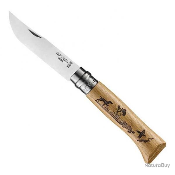 Couteau Opinel n 8 VRI "Animalia 3" chne, Motif chiens [Opinel]