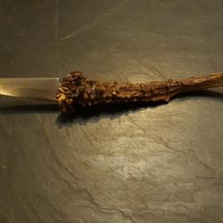 Couteau artisanal manche bois de chevreuil