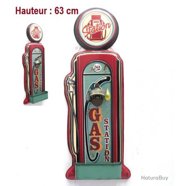 Decapsuleur Vintage Pompe  essence Gas de 63 cm