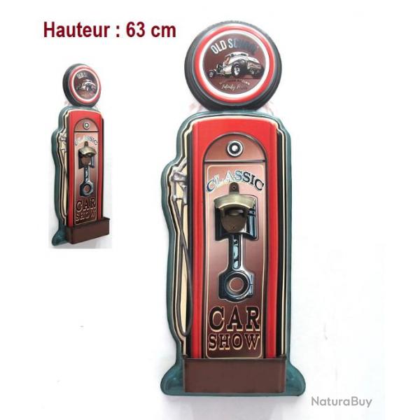 Decapsuleur Vintage Pompe  essence Car Show de 63 cm  offrir