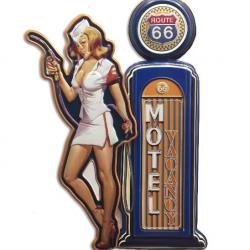 Enseigne vintage 3D / Pompe pin up motel