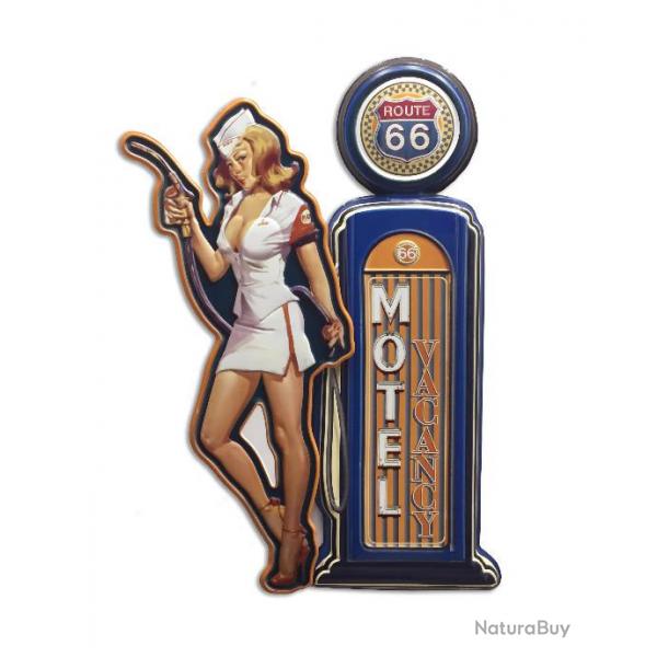 Enseigne vintage 3D / Pompe pin up motel  offrir