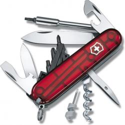 COUTEAU PLIANT VICTORINOX CYBER 29 RED TRANS