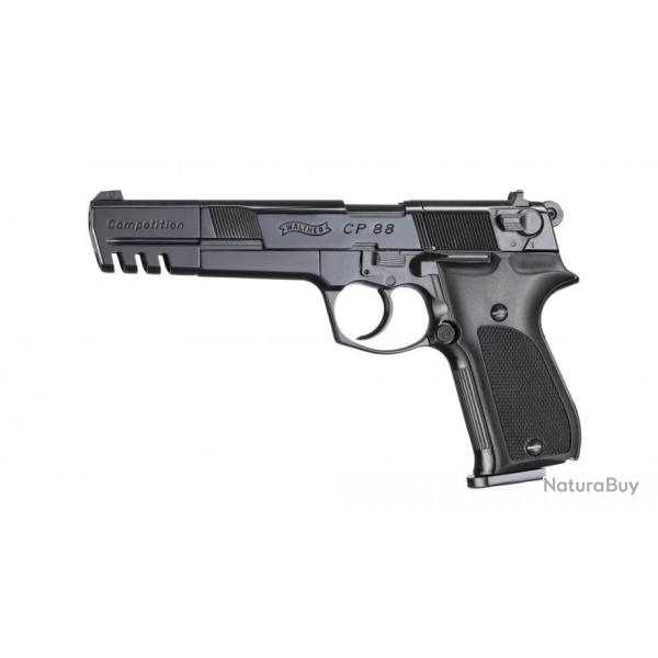 Pistolet Walther Cp88 Competition 5.6'' Noir Walther Co2 Cal 4.5Mm