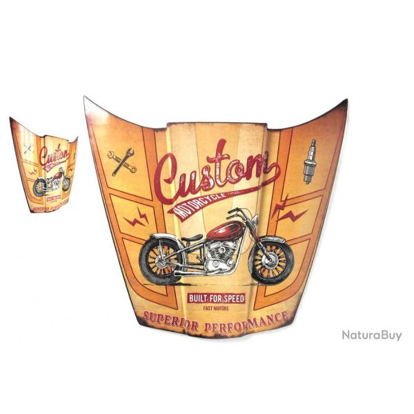 Enseigne vintage 3D / Capot custom motarcycle