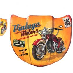 Enseigne vintage 3D / Capot Vintage motor