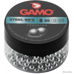 Billes rondes Gamo Steel BB's cal. 4.5 mm pour armes de poing