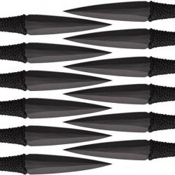 Ensemble de 12 couteaux à lancer Construction en acier inox revêtu d'une seule pièce PA3335071