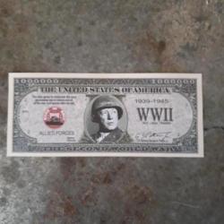 BILLET DE BANQUE U.S. COMMEMORATIF,GENERAL PATTON