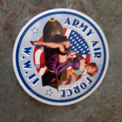 AUTO COLLANT PIN-UP "ARMY AIR FORCE"