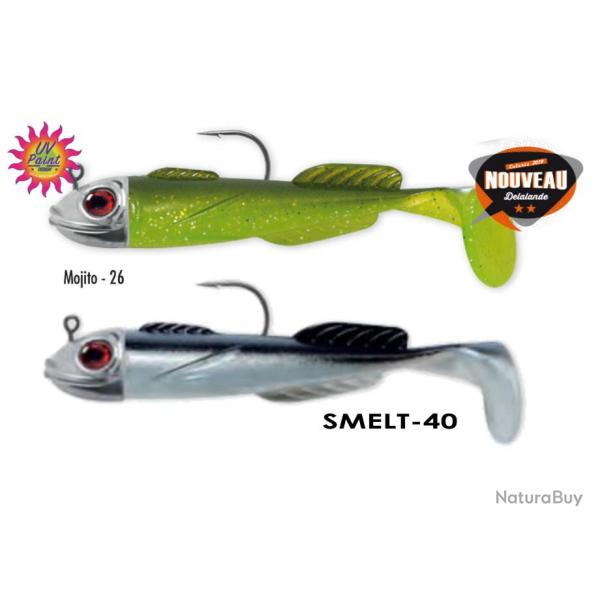 LOT DE 2 CHABOTS MONTES DELALANDE 5cm 5g MOJITO 26+ SMELT 40