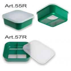 Stonfo boite carrée 4 compartiments avec tamis