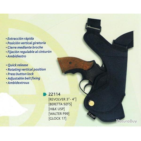 holster Cordura 22114  rv. 3/4, Beretta 92, HK , Walther, GLOCK