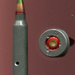5.56 x 45 DDR 1988 - étui acier laqué - balle pointe verte