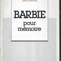 barbie pour mémoire de guy morel dédicacé