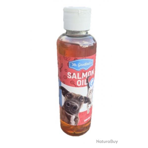 Huile de Saumon Papillo 250ml POUR CHIENS DE CHASSE OU CHIENS TRES SPORTIFS 100% naturelles Franais