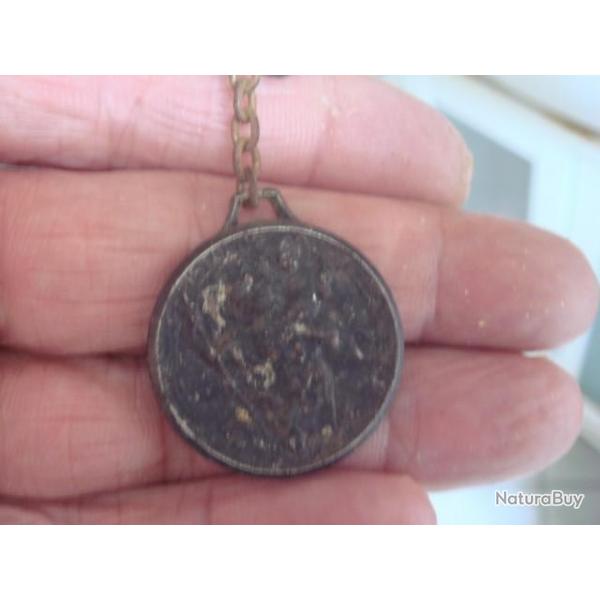 ancienne medaille religieux porte cl