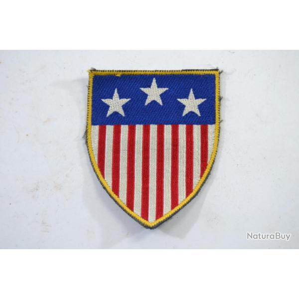 Insigne patch de bras US drapeau amricain trois toiles Militaire ou civil ? Etat ?