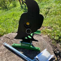 CIBLE DIANA EN MÉTAL SILHOUETTE CORBEAU