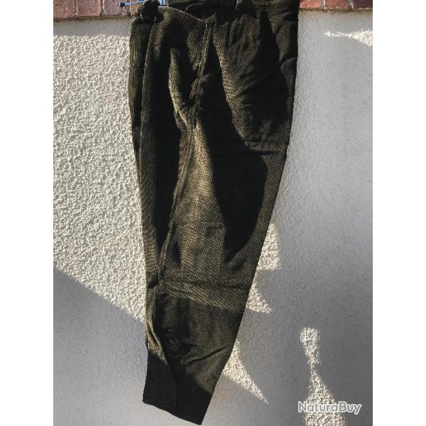 Pantalon Lover green velours demi saumure 50