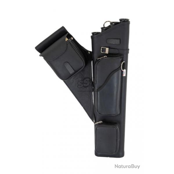 NEET - Carquois de hanche NT-2300 cuir Std Noir NOIR GAUCHER (LH)