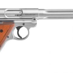 Pistolet Ruger Mark IV Hunter - Cal. 22LR - Plaquette lamellé quadrillé