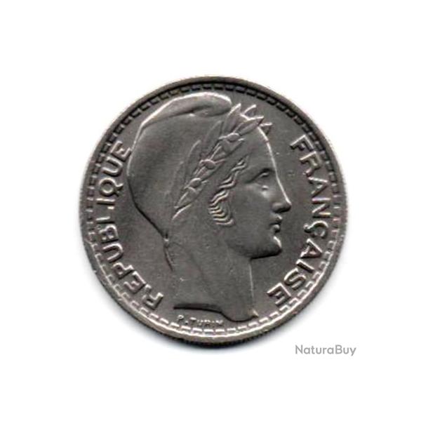 Pice de Monnaie France 10 francs Turin, Grosse tte 1946 beaumont le Roger Rameaux Longs Rare