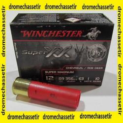 1 boite de 10 cartouches Winchester Super Magnum XX , cal 12/89  bourre jupe , 63 grammes, Numero 1