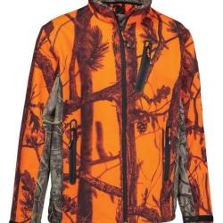 Blouson softshell enfant orange GhostCamo PERCUSSION