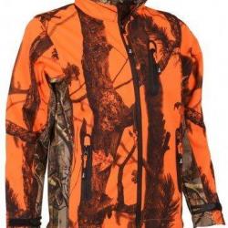 Blouson softshell enfant orange GhostCamo PERCUSSION-16 ans