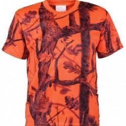 Tee shirt enfant camouflage orange GhostCamo PERCUSSION