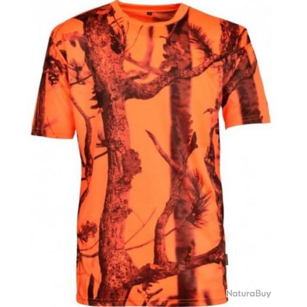 Tee shirt enfant camouflage orange GhostCamo PERCUSSION