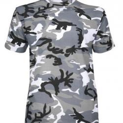 Tee shirt enfant camouflage gris PERCUSSION