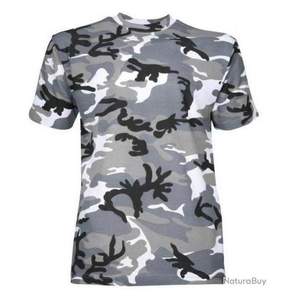 Tee shirt enfant camouflage gris PERCUSSION