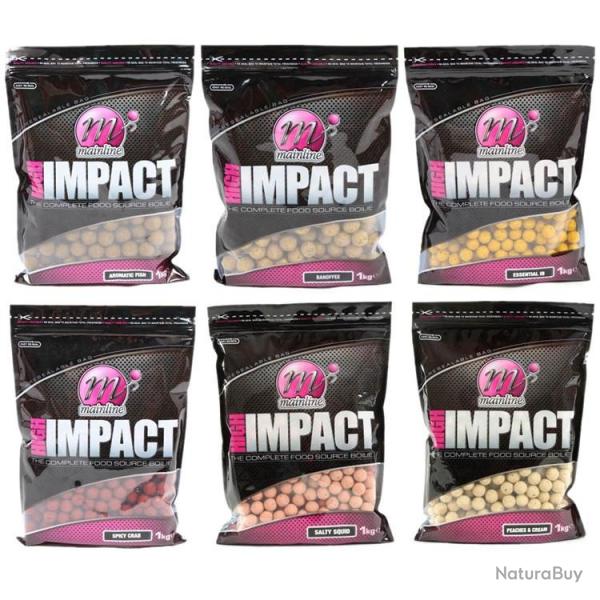 1kg High Impact Boilies Salty Squid Mainline 20