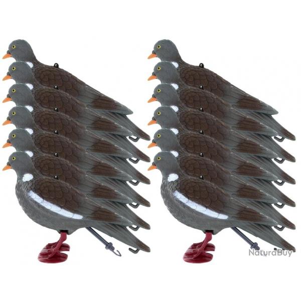 Pack 12 appelants pigeon ramier avec pattes