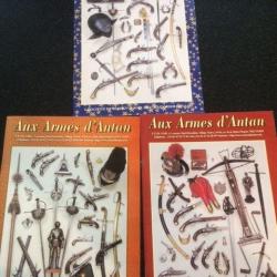 3 catalogues "aux armees d'antan"  en couleur