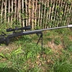 Carabine 338 Lapua Magnum custom Armeca sur base d'action remington 700. Uniquement action, canon