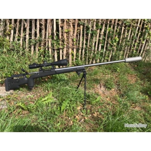 Carabine 338 Lapua Magnum custom Armeca sur base d'action remington 700. Uniquement action, canon
