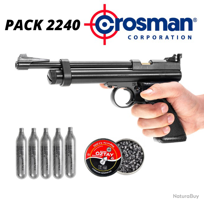 Precision Pack pour CROSMAN 2240 .177 cal Aluminium Poids Léger Gun noir