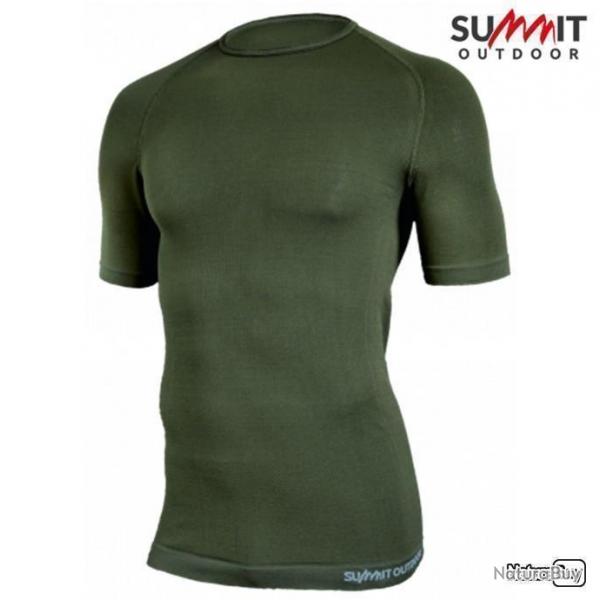 Tee-Shirt SUMMIT OUTDOOR Active Line manches courtes Vert Olive