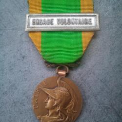M&eacute;daille engag&eacute; volontaire